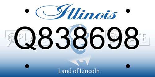 Q838698 Illinois License Plate