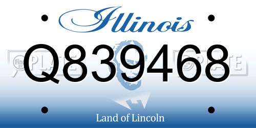 Q839468 Illinois License Plate