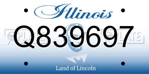 Q839697 Illinois License Plate
