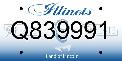 Q839991 Illinois License Plate