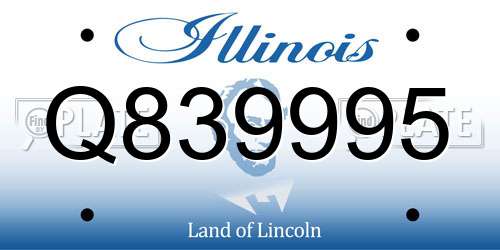 Q839995 Illinois License Plate