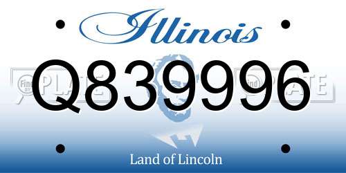 Q839996 Illinois License Plate