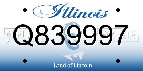 Q839997 Illinois License Plate