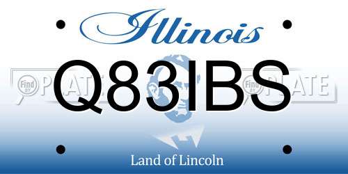 Q83IBS Illinois License Plate