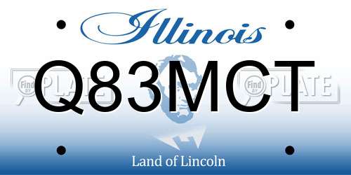 Q83MCT Illinois License Plate