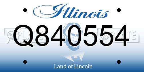 Q840554 Illinois License Plate