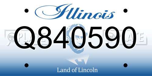 Q840590 Illinois License Plate