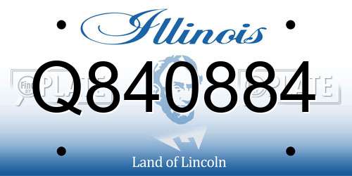 Q840884 Illinois License Plate