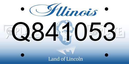 Q841053 Illinois License Plate