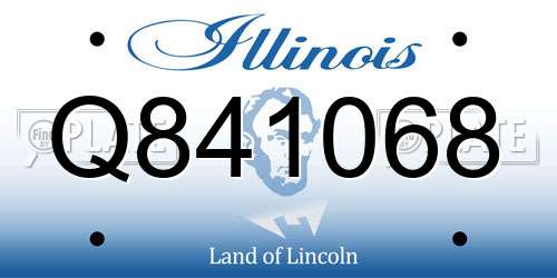 Q841068 Illinois License Plate