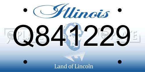 Q841229 Illinois License Plate