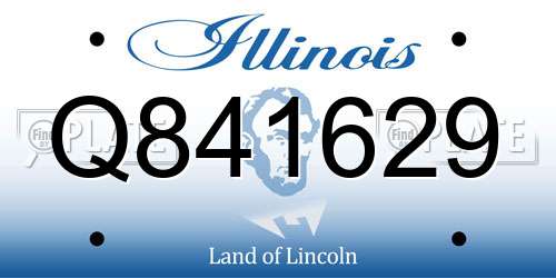 Q841629 Illinois License Plate