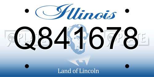 Q841678 Illinois License Plate