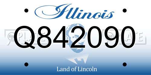 Q842090 Illinois License Plate