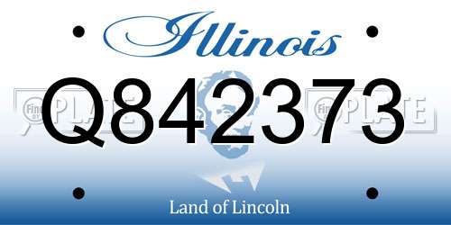Q842373 Illinois License Plate