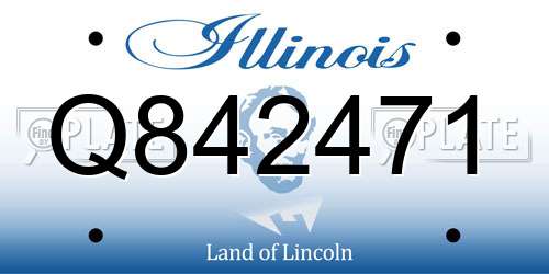 Q842471 Illinois License Plate