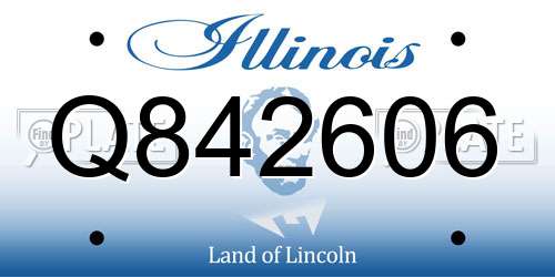 Q842606 Illinois License Plate