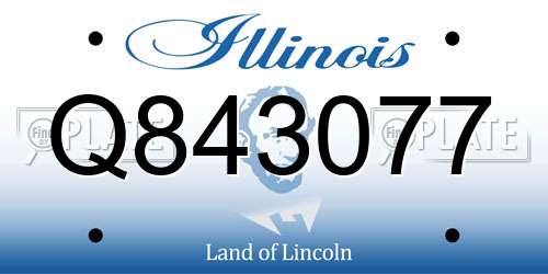 Q843077 Illinois License Plate