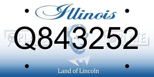 Q843252 Illinois License Plate
