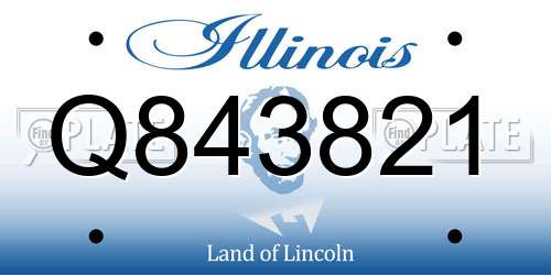 Q843821 Illinois License Plate