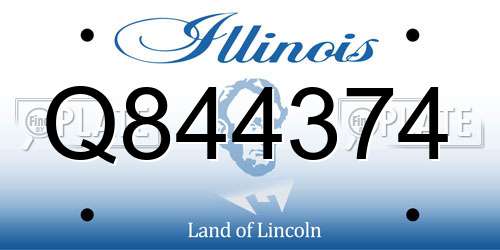 Q844374 Illinois License Plate