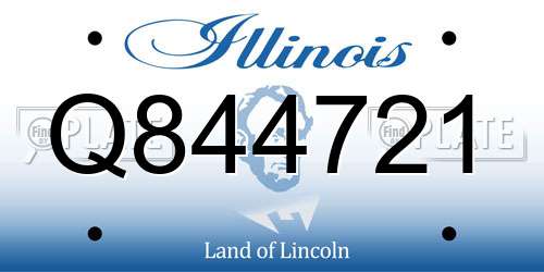 Q844721 Illinois License Plate