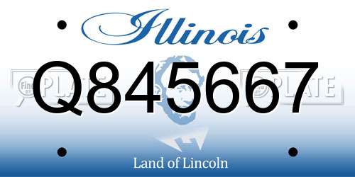Q845667 Illinois License Plate