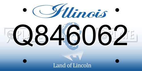Q846062 Illinois License Plate