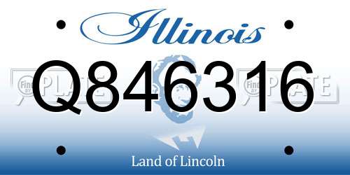 Q846316 Illinois License Plate