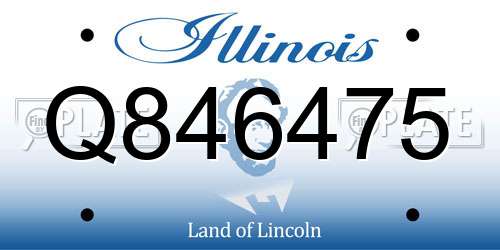 Q846475 Illinois License Plate