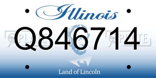 Q846714 Illinois License Plate