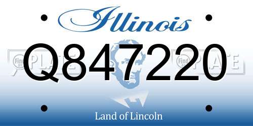 Q847220 Illinois License Plate
