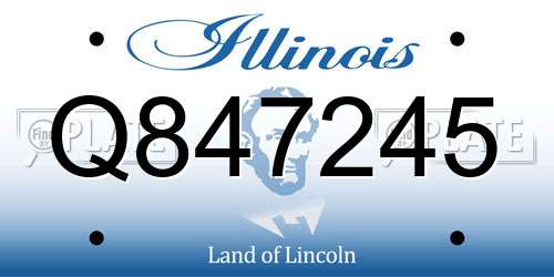 Q847245 Illinois License Plate