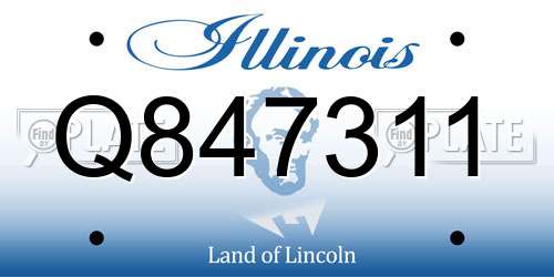 Q847311 Illinois License Plate