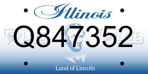 Q847352 Illinois License Plate