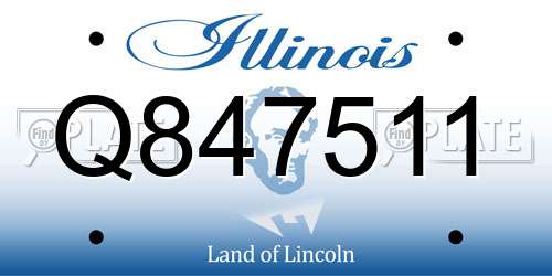 Q847511 Illinois License Plate