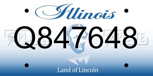 Q847648 Illinois License Plate
