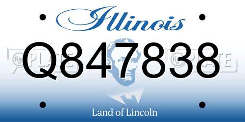 Q847838 Illinois License Plate