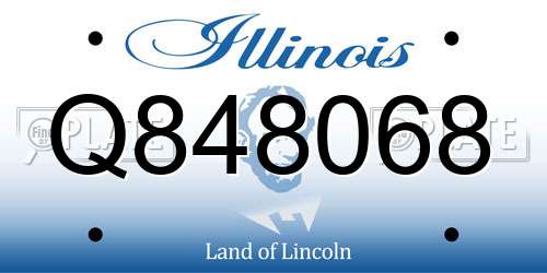 Q848068 Illinois License Plate