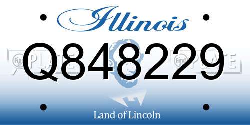 Q848229 Illinois License Plate