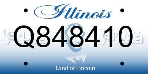 Q848410 Illinois License Plate