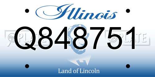 Q848751 Illinois License Plate