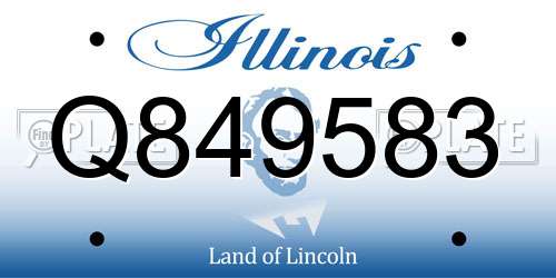 Q849583 Illinois License Plate