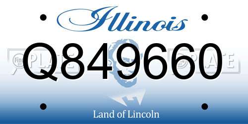Q849660 Illinois License Plate