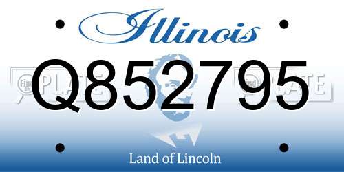 Q852795 Illinois License Plate