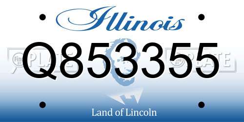 Q853355 Illinois License Plate