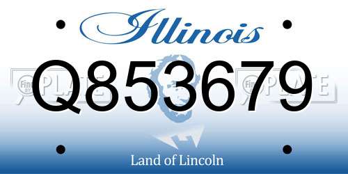 Q853679 Illinois License Plate