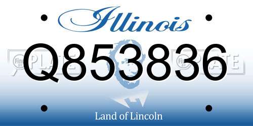 Q853836 Illinois License Plate