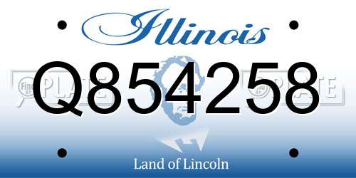 Q854258 Illinois License Plate