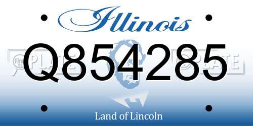 Q854285 Illinois License Plate